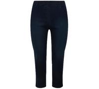 Ulla Popken Jeggings a 7/8 Modello Sienna con Cintura Elastica e Passanti Dark Blue Denim 52 831684903-52