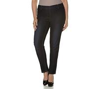 Ulla Popken Jeggings Denim M. Passanti per Cintura Skinny, Blu Jeans Scuro, 50W / 32L Donna