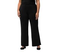 Ulla Popken Jerseyhose Pantaloni Slip-on, Schwarz, 40W x 30L Donna