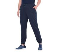 Ulla Popken Jogginghose, Akzent Pantaloni Casual, Blu Marino, 36W x 32L Donna