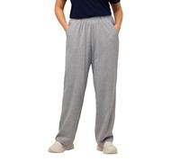 Ulla Popken Jogginghose, Pantaloni Donna, Hellgrau mélange, 58/60