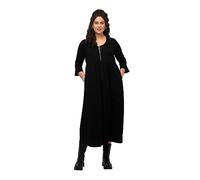 Ulla Popken Kleid mit Reißverschluss Vestiti, Nero, 68/70 Donna