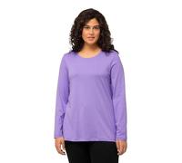 Ulla Popken Langarm-Shirt Magliette, Blu Lilla, 56-58 Donna