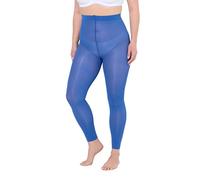 Ulla Popken Leggings da donna, 60 denari, Blu pavone, 52-54