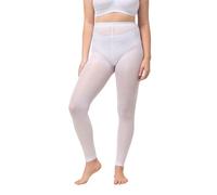 Ulla Popken Leggings da Donna, Bianco, 54-56