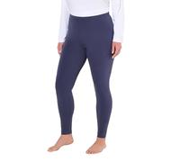 Ulla Popken Leggings da Donna, Taglie Forti, Taglie Forti, in Cotone, Sottile, Elastico, Viola Scuro, 36W x 32L