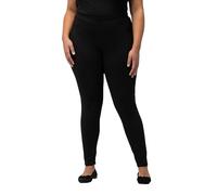 Ulla Popken Leggings Pantaloni, Nero, 45W / 32L Donna