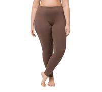 Ulla Popken Leggings, Skinny, Elastikbund, Oeko-Tex Pantaloni Casual, Marrone Nocciola, 7XL / 32L Donna