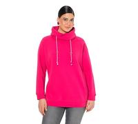 ULLA POPKEN Basic-Shirt, Rundhalsausschnitt, Slim, Baumwolle Maglietta a Maniche Lunghe, Rosso (57), 48-50 Donna