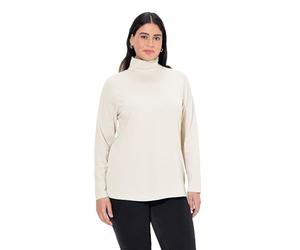 Ulla Popken Maglia da Donna trolli Basic Dolcevita, Bianco (Ecru 21), 20-22, Bianco (Ecru 21), 52-54