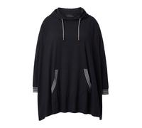 Ulla Popken Maglia extra large nero / bianco Donna Ulla Popken M-XL