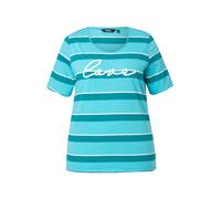 Ulla Popken Maglietta acqua / petrolio / bianco Donna Ulla Popken XL-XXL