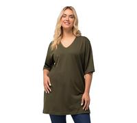 ULLA POPKEN Maglietta Basic A V Maglietta, Foresta Verde, 50-52 Donna