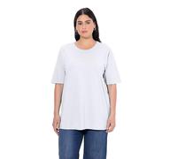 Ulla Popken Maglietta Basic, Girocollo Polo Donna, Biancaneve, 62-70