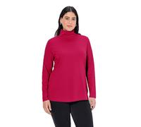 Ulla Popken Maglietta Basic T-Shirt, Colore: Rosso, 56-58 Donna