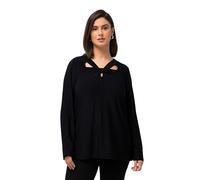 Ulla Popken camicia donna taglie forti cut out classica scollo a V manica...
