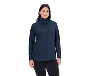Ulla Popken Maglietta da Donna Basic shirtrolli, Blu/Nero, 56/58 IT