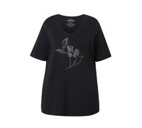 Ulla Popken Maglietta nero / argento Donna Ulla Popken M-L