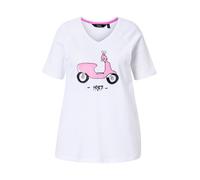 Ulla Popken Maglietta rosa / nero / bianco Donna Ulla Popken M-L