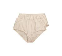 Ulla Popken Midislips, 2er-Pack, Nadelstreifen, höher geschnitten, Mutande da Uomo Donna, perlweiß,