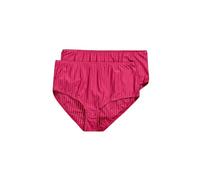 Ulla Popken Midislips, 2er-Pack, Nadelstreifen, Höher Geschnitten Mutande da Uomo, Fucsia, 58-60 Donna