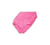 Ulla Popken Midislips, 5er-Pack, Einfarbig, bis Gr. 66/68 Confezione da 5 Slip, Colore: Rosa, 46-48 Große Größen Donna