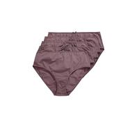 Ulla Popken Midislips, 5er-Pack, Einfarbig, bis Gr. 66/68 Confezione da 5 Slip, Terra, 46-48 Große Größen Donna