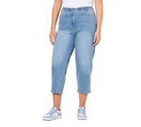 Ulla Popken Mom-Jeans, Konisches Bein, Komfortbund Denim, Azzurro, 36W / 32L Donna