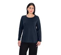 Ulla Popken Nkfritalina SL Dress Camp, Maglia a Maniche Lunghe Donna, Blu (Blau 71), 48 (Taglia Produttore: 42+)