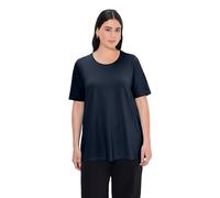Ulla Popken Maglietta, Girocollo, a Maniche Corte T-Shirt, Outerspace (Colore di Ricambio), 60-62 Donna