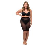 Ulla Popken Pantaloncini anti-sfregamento in calza con fantasia nero 58+ 815578130-58+