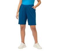 Ulla Popken Pantaloncini in Jersey, Tasche, Elastico in Vita 818396 Pantaloni, Blu, 50W x 32L Donna