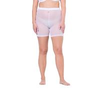 Ulla Popken Pantaloncini in Mesh con Pallini Bianco Neve 42+ 836805200-42+