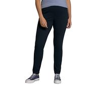 Ulla Popken Pantaloni Basic Slim, Nero, 33W x 32L Donna