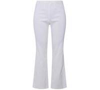 Ulla Popken Pantaloni Bengalin, Bianco Neve, 53W / 32L Donna