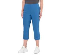 Ulla Popken Pantaloni Bengalina da Donna, Taglie Forti, Lunghezza al Polpaccio, Elasticizzati, 640914, Blu Denim, 58W / 32L