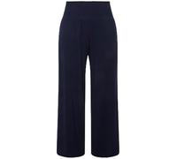 Ulla Popken, Weites Bein, Breiter Elastikbund Pantaloni Marlenehose, Gamba Larga, Ampia Fascia Elastica, Nero, 58/60 IT Donna