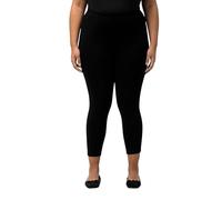 Ulla Popken Pantaloni da Donna, Nero, 50W x 32L
