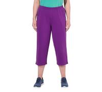 Ulla Popken Pantaloni da Jogging da Donna 7/8, Gamba Dritta, Elastico in Vita