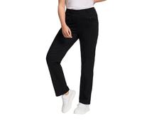 Ulla Popken Pantaloni Elasticizzati Basic Mony, Nero, 50W / 32L Donna