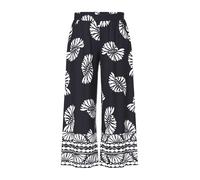 Ulla Popken Pantaloni nero / bianco Donna Ulla Popken 54-56xregular nero / bianco
