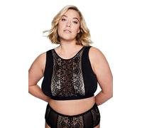 Ulla Popken Perizoma Ouvert a Vita Alta Nero 54+ 827940100-54+
