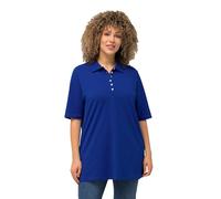 Ulla Popken, Polo da Donna, Taglie Grandi, Basic, Blu Cobalto, 52/54 IT
