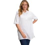 ULLA POPKEN Polopiquee Shirt Maglietta a Maniche Lunghe, Bianco (Bianco 20), 48-50 Donna