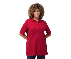 Ulla POPKEN PoloPiquee Shirt Maglietta a Maniche Lunghe, Rosso (Rosso 51), 64 Donna
