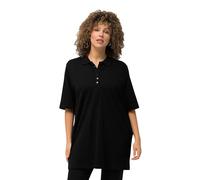 ULLA POPKEN Polopiquee Shirt Polo, Nero (Schwarz 10), 52-54 Donna