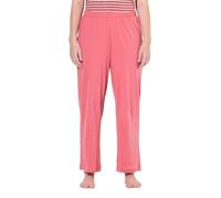 Ulla Popken Pyjamahose, Einfarbig, Gerades Bein Slip Pigiama, Lampone, 52-54 Donna