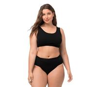 Ulla Popken Reggiseno Bustino donna tinta unita Nero 64-66
