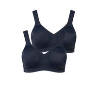 Ulla Popken Reggiseno in Microfibra, Confezione da 2, Blu Notte, 7D Donna