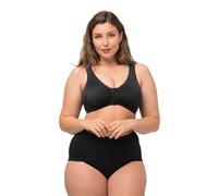 Ulla Popken Reggiseno Senza Ferretto con Chiusura Anteriore e Spalline Larghe e Imbottite Che Non segnano, Fino alla tg. 130D Nero 125F 689668100-125F